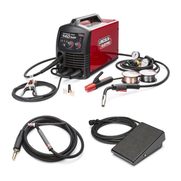 Lincoln Power Mig 140 Mp Multi Process Welder Tig One-Pak K4499-1